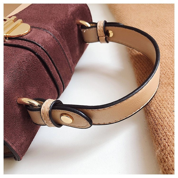Women Leather Handbags Shoulder Bags Luxury Design Crossbody Purses(Khaki)