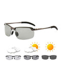 Photochromic Sunglasses Day and  Driving Eyewear(Gun Metal)