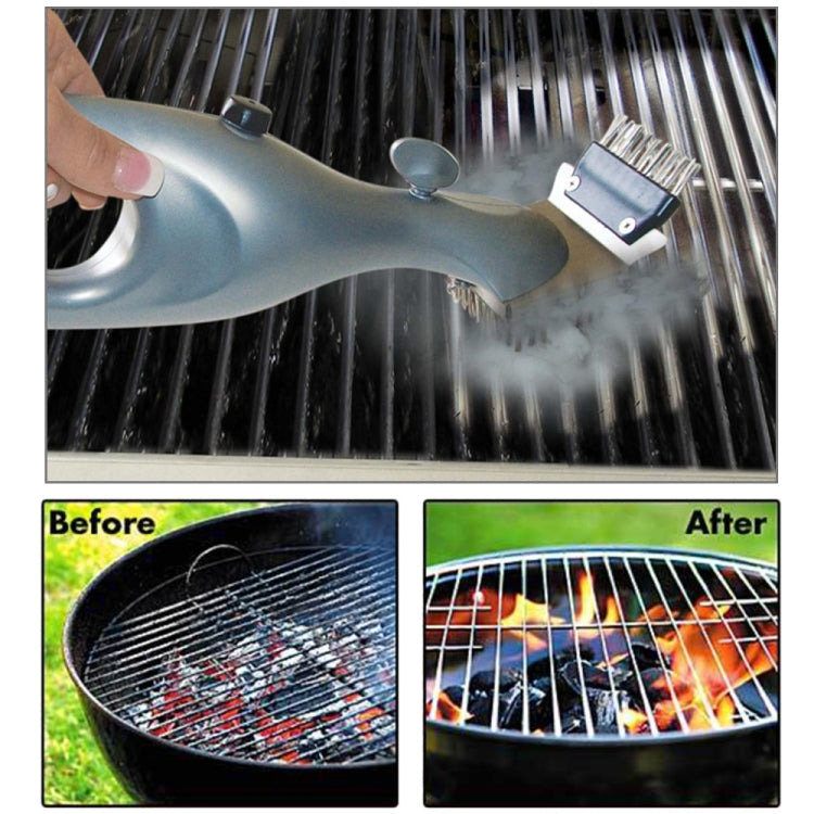 Outdoor Stainless Steel Grill Cleaner Brush BBQ Accessories Cooking Tools, Size: 10.5x9x36.5cm
