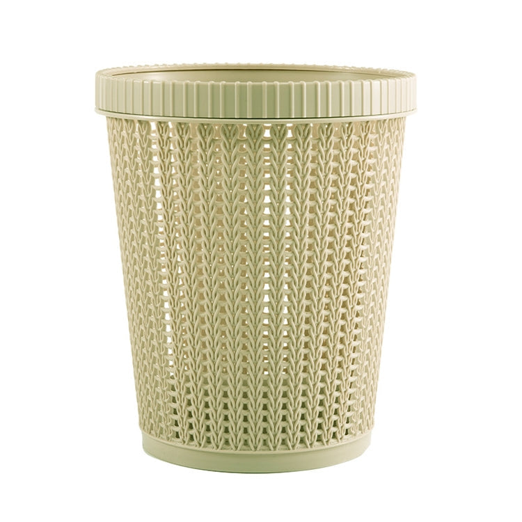 Household Removable Plastic Trash Bin Built-in Trash Bag Box(Green)