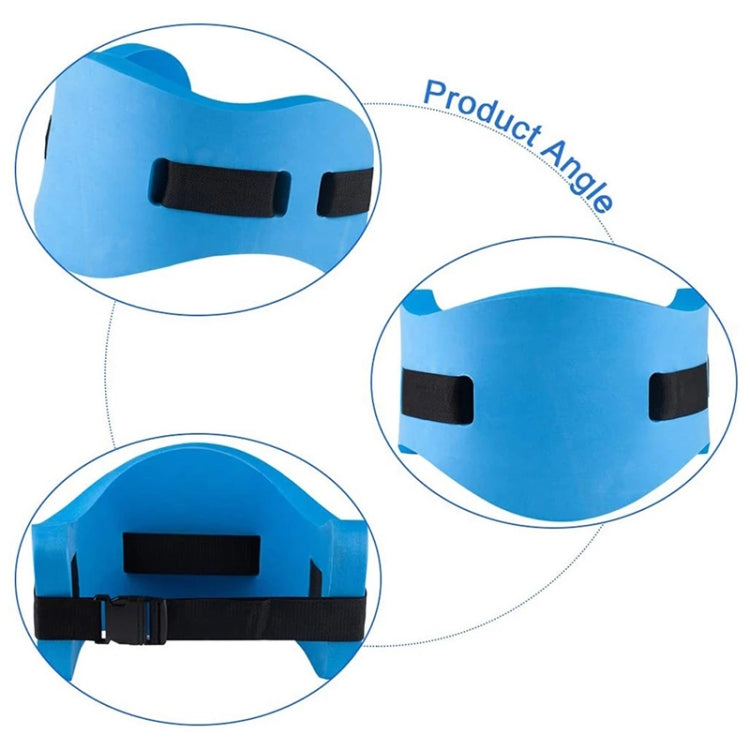 EVA Adjustable Back Floating Foam Swimming Belt Waist Training Equipment Adult Children Float Board Tool(Blue)