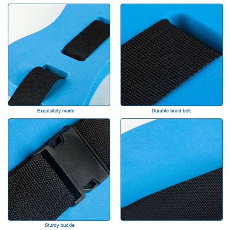 EVA Adjustable Back Floating Foam Swimming Belt Waist Training Equipment Adult Children Float Board Tool(Blue)