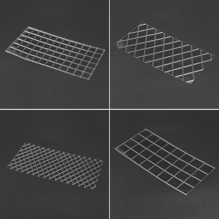 2 Sets DIY Cake Mold Wexture Fondant Printing Mold(Plaid pattern 57051)