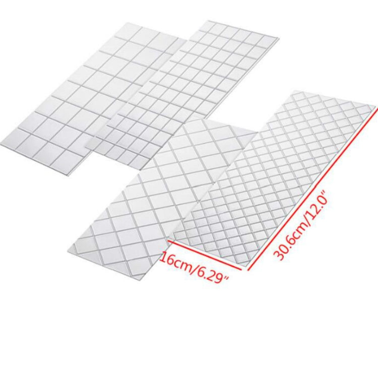 2 Sets DIY Cake Mold Wexture Fondant Printing Mold(Plaid pattern 57051)
