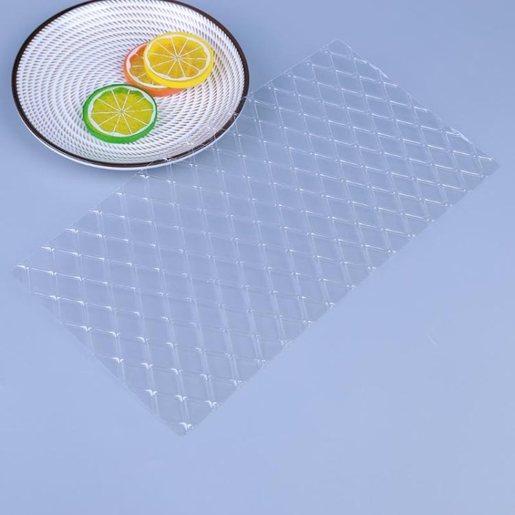 2 Sets DIY Cake Mold Wexture Fondant Printing Mold(Plaid pattern 57051)