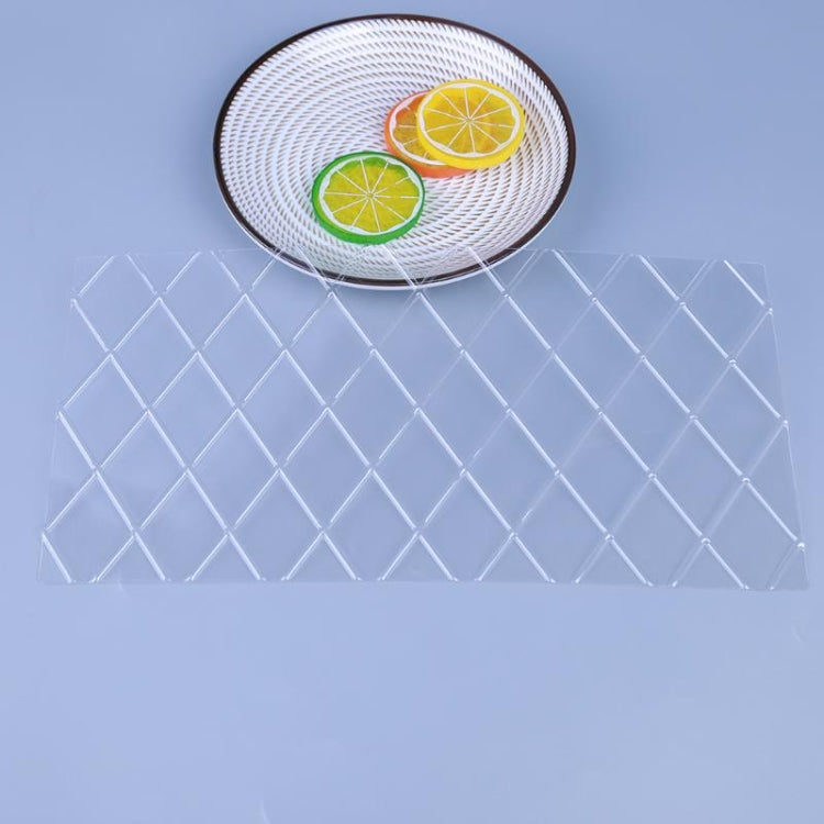 2 Sets DIY Cake Mold Wexture Fondant Printing Mold(Plaid pattern 57051)