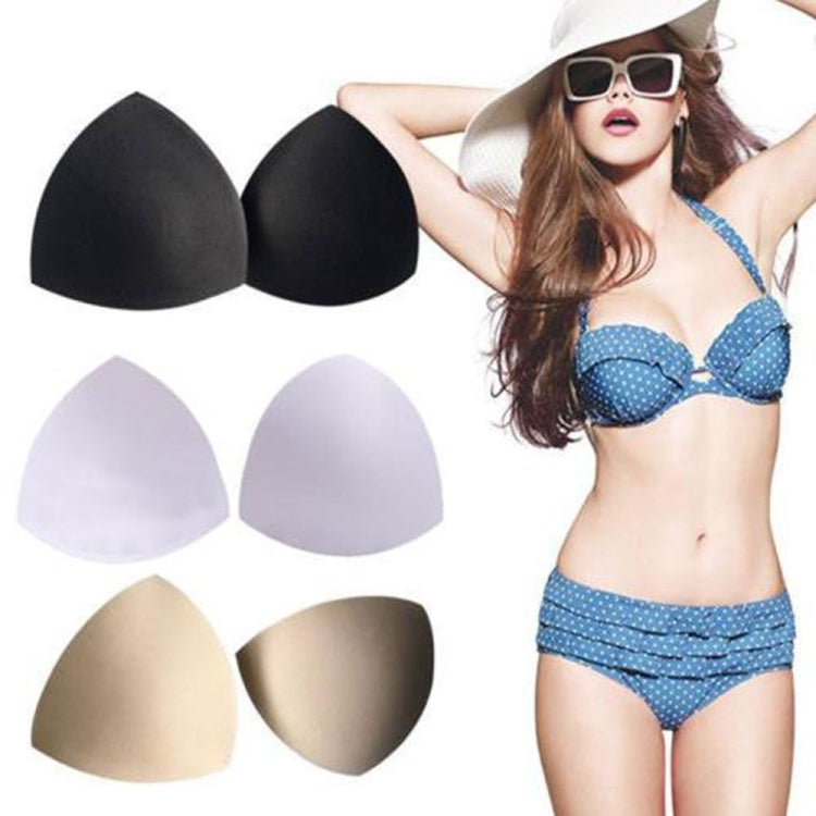 1 Pair Bra Pad Sewing Insert Soft Sponge Cup Removable Padded, Size:One size(Skin Color)