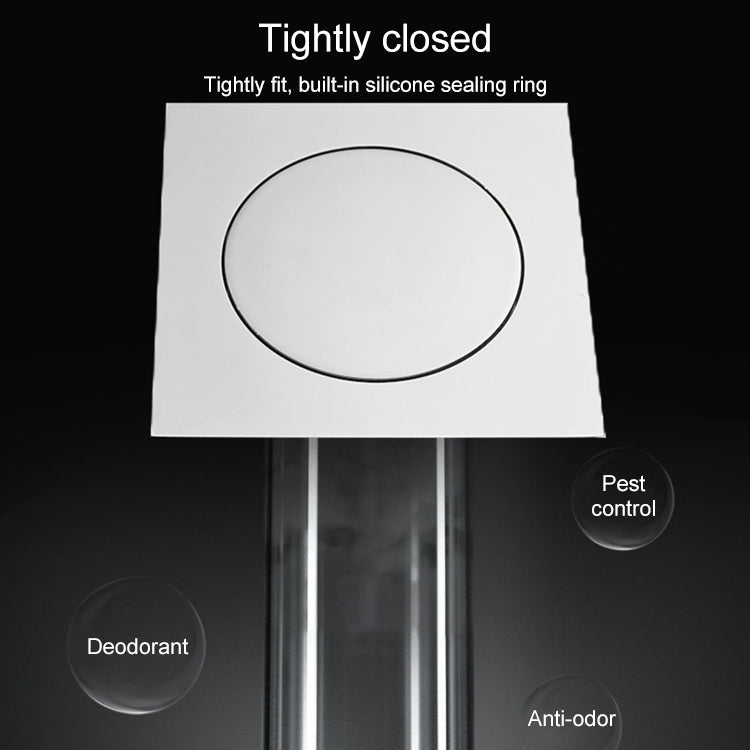 Foot-operated Bouncing Floor Drain From Gravity Deodorant Bouncing Floor Drain(Plating)