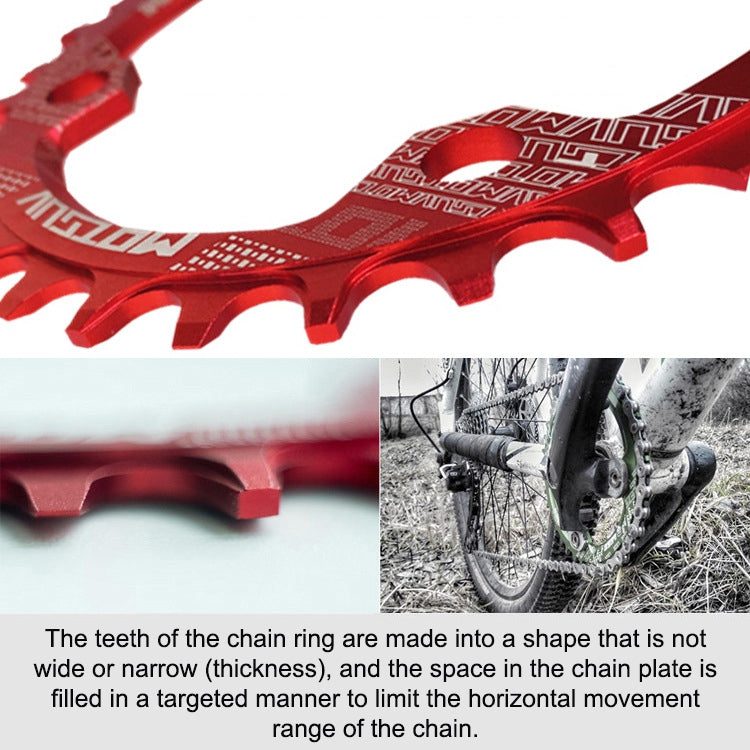 MOTSUV Round Narrow Wide Chainring MTB  Bicycle 104BCD Tooth Plate Parts, Disk 32T, Disk 34T, Disk 36T, Disk 38T, Elliptic plate  32T