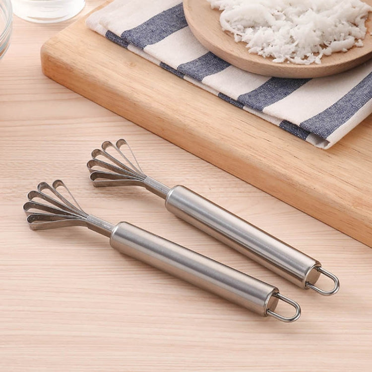 Stainless Steel Copra Planer All Steel Handle Coconut Planing Fish Scale Planer Seeder(Silver)