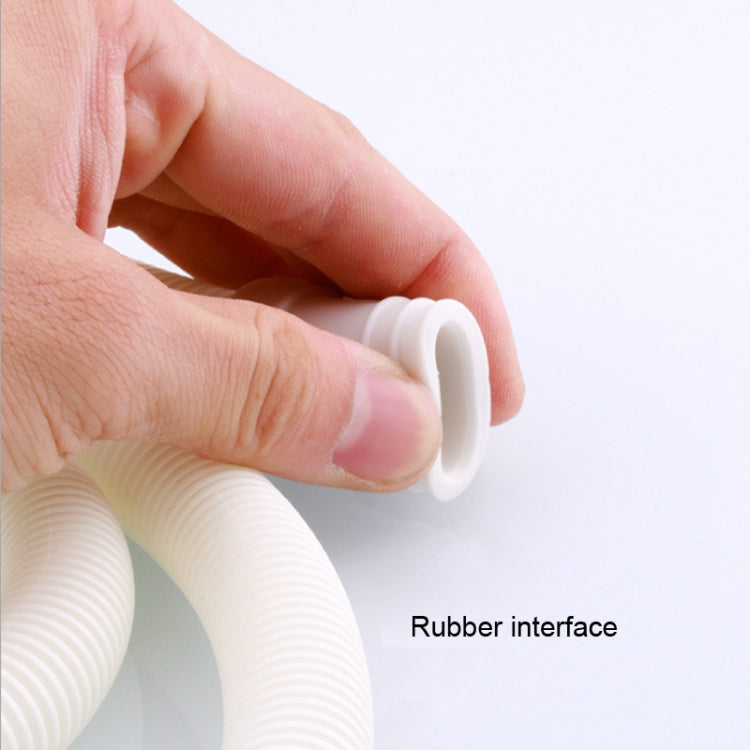 18mm Diameter Plastic Drain Pipe Water Outlet Extension Hose with Clamp for Semi-automatic Washing Machine / Air Conditioner, Size:1m Length