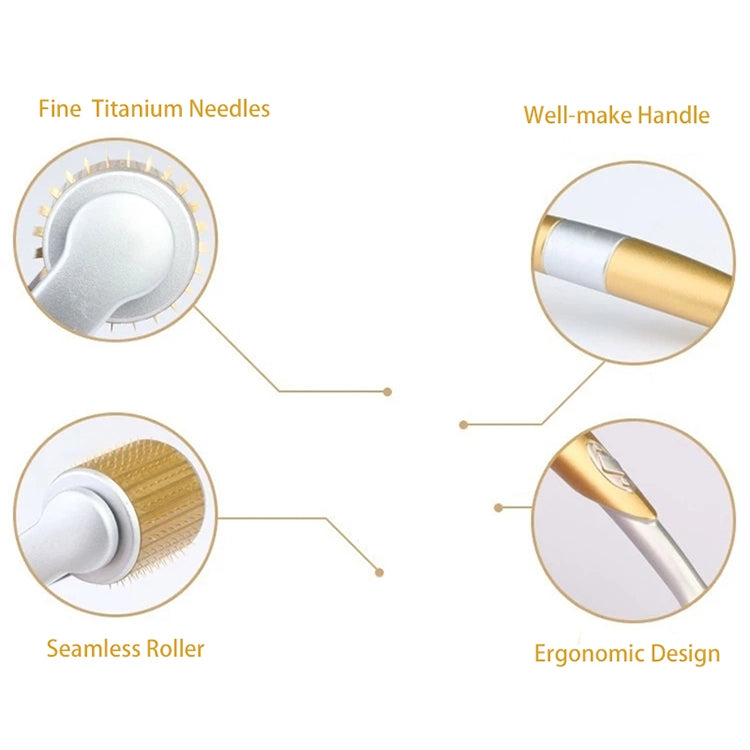 2 PCS ZGTS192 Titanium Alloy Microneedle Facial Repair Nano Roller Instrument, Specification:1.0MM