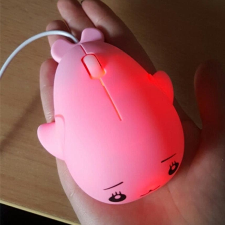 Cute Cartoon Wired Mouse Girl Office Home Laptop  Mouse(Blue)