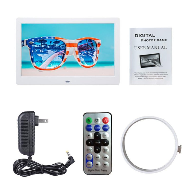 DPF-106 10.1 inch Digital Photo Frame LED Video Advertising Machine, Plug:EU Plug(Black)