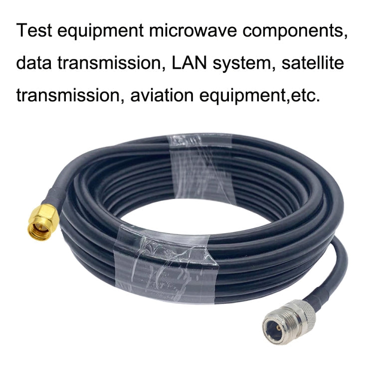 SMA Male to N Female RG58 Coaxial Adapter Cable, Cable Length:1m