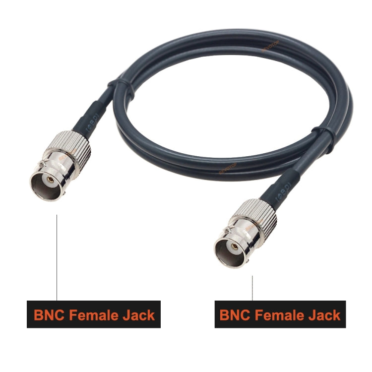 BNC Female To BNC Female RG58 Coaxial Adapter Cable, Cable Length:1.5m