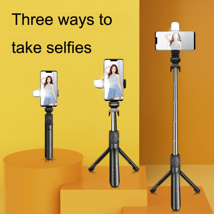 XT02S Mini Bluetooth Live Tripod Selfie Stick(Black)