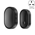 CACAZI A99 Home Smart Remote Control Doorbell Elderly Pager, Style:UK Plug(Black)