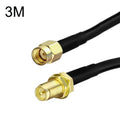 RP-SMA Male To RP-SMA Female RG58 Coaxial Adapter Cable, Cable Length:3m