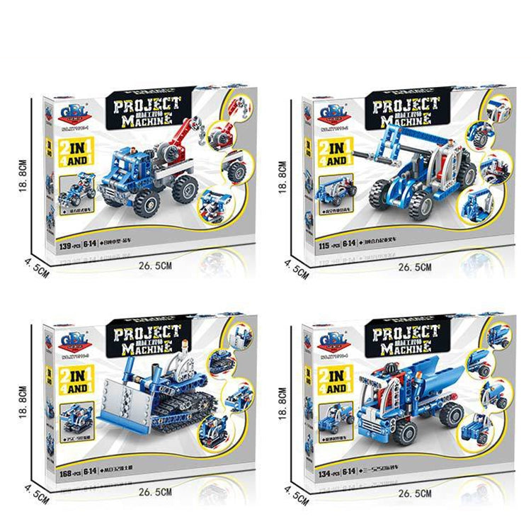 KY1010-3 Mechanical Engineering Assembled Building Blocks Children Puzzle Toys