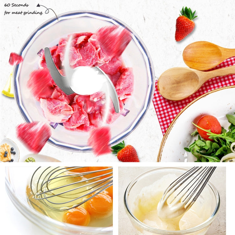 Multifunctional Food Processor Handheld Blender Detachable Magic Stick 5-speed Variable Speed Stainless Steel Cooking Stick, CN Plug(Black)