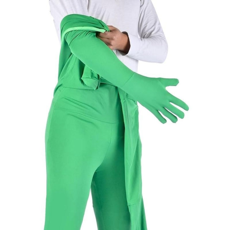 Photo Stretchy Body Green Screen Suit Video Chroma Key Tight Suit, Size: 160cm(Green One-piece)