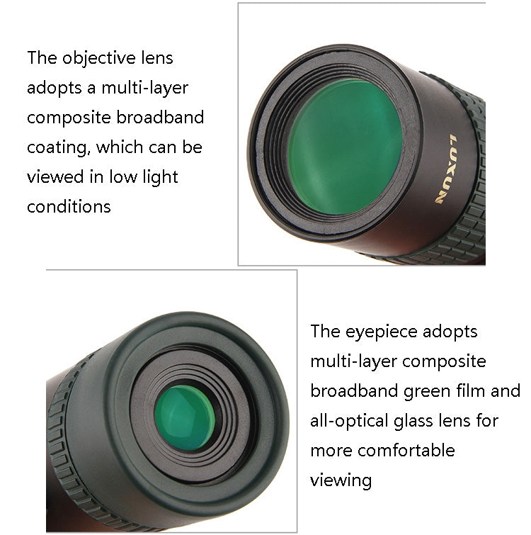 LUXUN 8-24X30 Shimmer  Single-Cylinder Variation Telescope with Phone Clip & Tripod