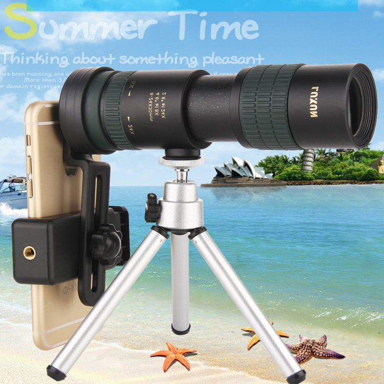 LUXUN 8-24X30 Shimmer  Single-Cylinder Variation Telescope with Phone Clip & Tripod