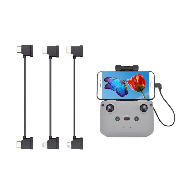 Original USB-C Data Cable For DJI RC-N1 Remote Controller To Connect Phone, USB Type-C, Standard Micro USB, 8 Pin