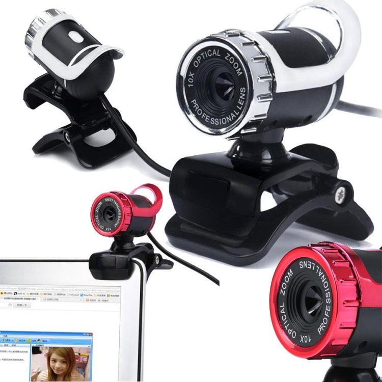 HXSJ A859 480P Computer Network Course Camera Video USB Camera Built-in Sound-absorbing Microphone(No Camera Function Silver)