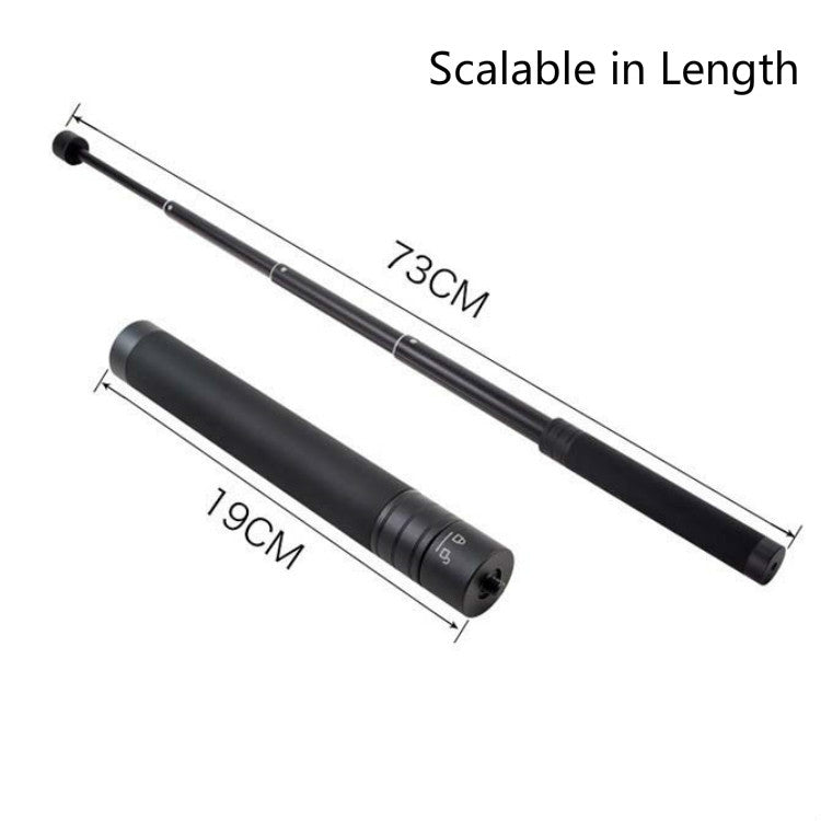 Handheld Three-axis Gimbal Stabilizer Extension Rod for DJI, Insta360, GoPro and Other Action Cameras, Telescopic Length: 19cm-73cm, Length: 19cm-73cm