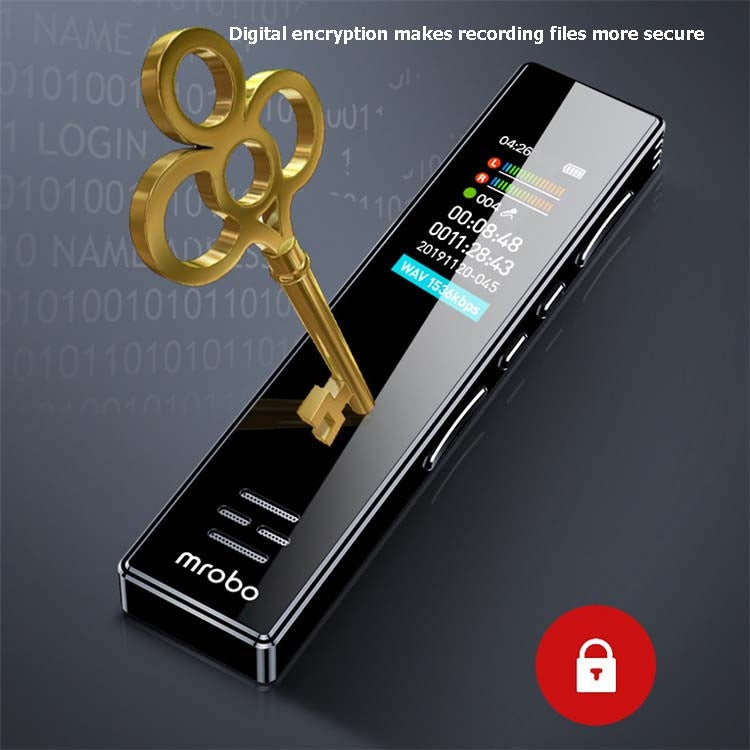 MROBO A10 Professional Voice Recorder HD Noise Reduction Student MP3 Color Screen Player, Capacity: 16 GB