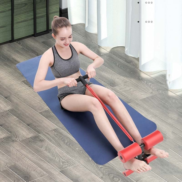 Suction-cup Abdominal Curler Sit-up Aid Household Waistcoat Line, Style:Drawstring + Yoga Mat(Black)