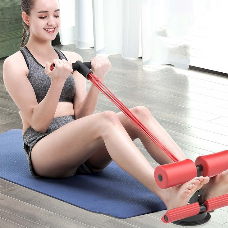 Suction-cup Abdominal Curler Sit-up Aid Household Waistcoat Line, Style:Drawstring + Yoga Mat(Black)