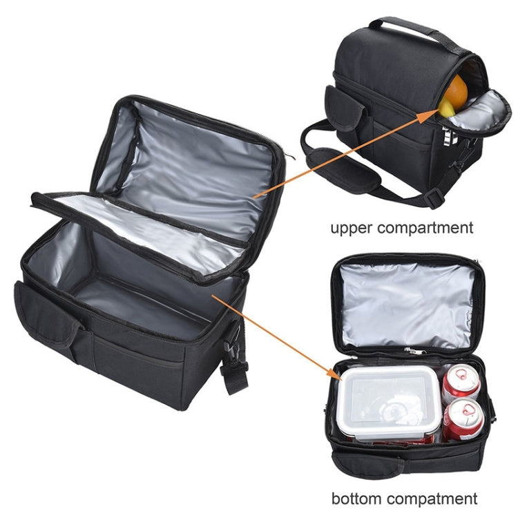 Lunch Bag Reusable Insulated Bag Multifunctional Waterproof Insulated Lunch Box(Rose red)