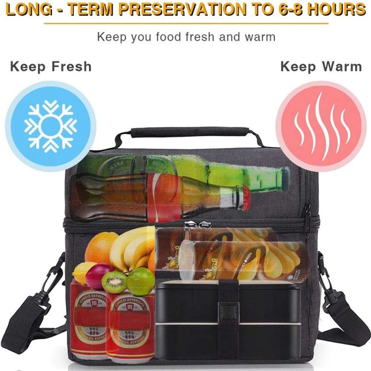 Lunch Bag Reusable Insulated Bag Multifunctional Waterproof Insulated Lunch Box(Rose red)