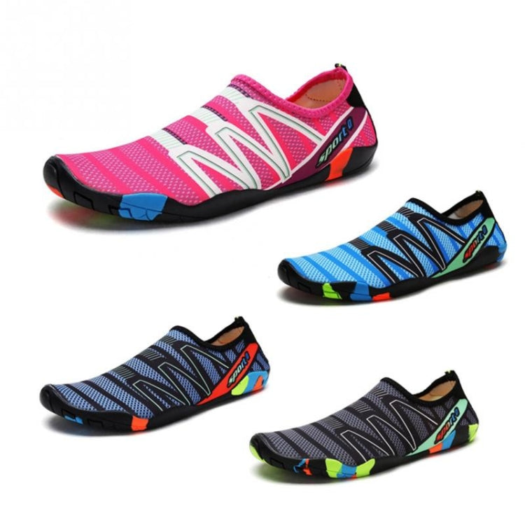 Swimming Water Sports Seaside Beach Surfing Slippers Light Athletic Footwear Unisex Sneakers for Men and Women, Shoe Size:42(Rose Red)