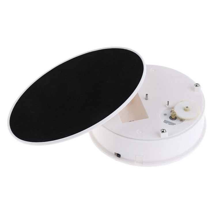 30cm 360 Degree Electric Rotating Turntable Display Stand Video Shooting Props Turntable for Photography, Load 4kg, US Plug(White + Black), 30cm (W+B), 30cm (B)