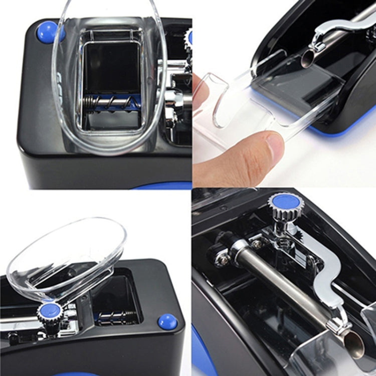 Electric Easy Automatic Cigarette Rolling Machine Tobacco Injector Maker Roller US Plug(Red)