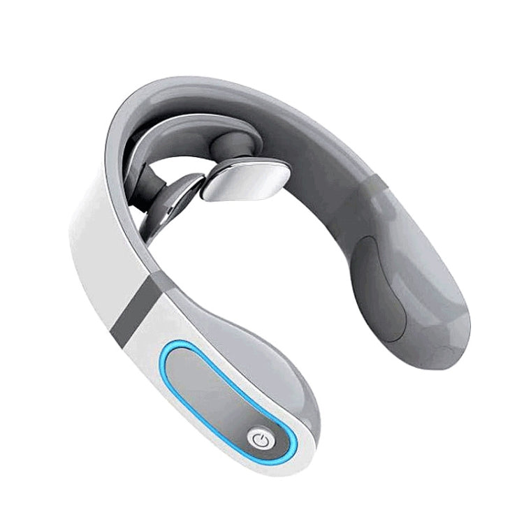 Pulse Multifunctional Hot Compress Physiotherapy Shoulder and Neck Cervical Massager Neck Protector, Style:Two Ends(White)
