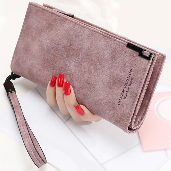 Long Wallet Zipper Coin Purse Cards ID Holder Clutch Woman Wallet(Green)