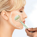 Double Jade Facial Massage Roller Stick