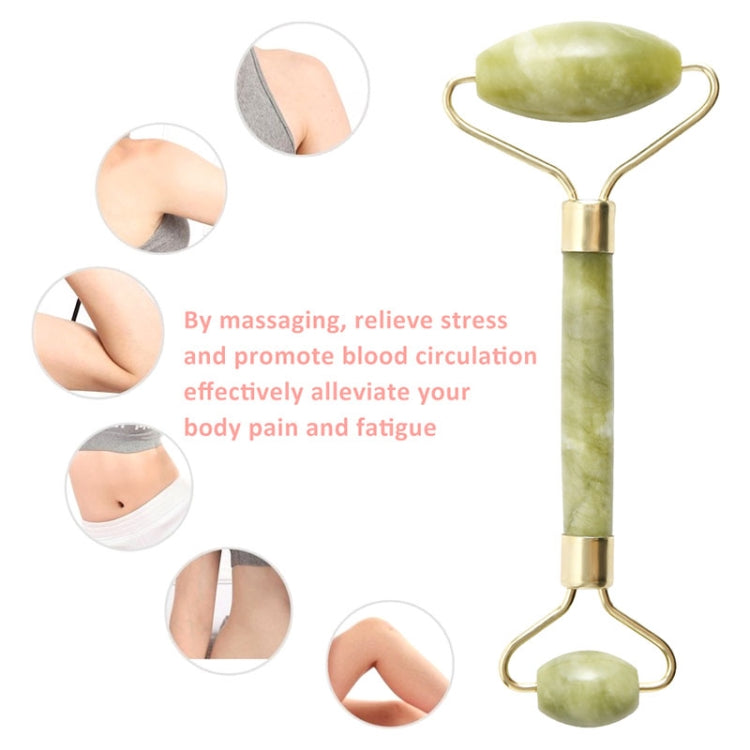 Double Jade Facial Massage Roller Stick