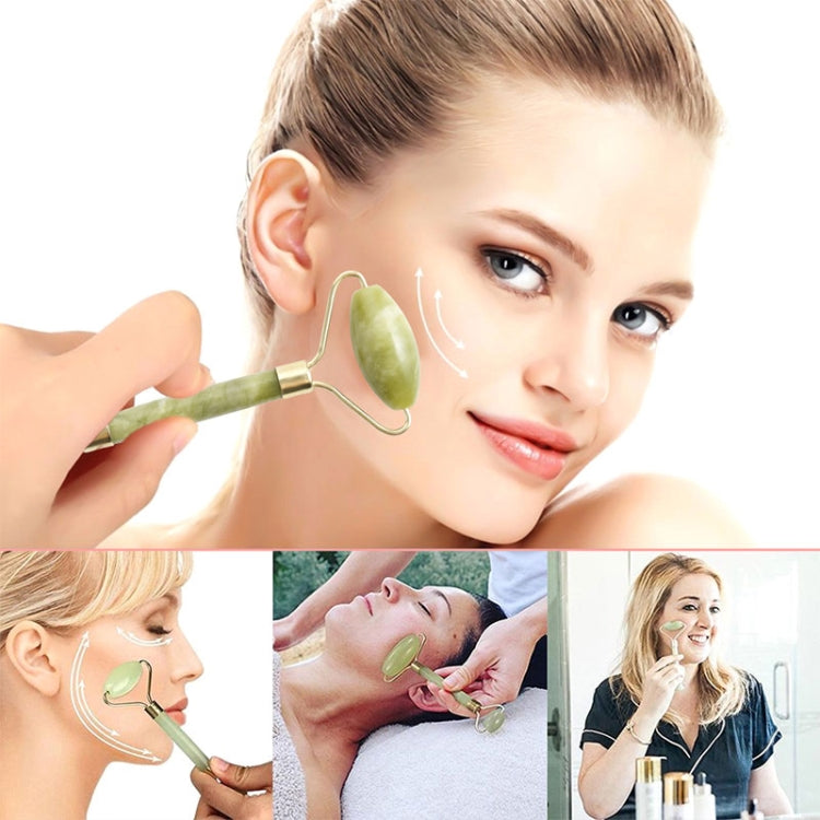 Double Jade Facial Massage Roller Stick