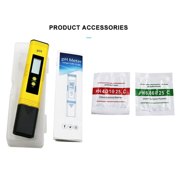 Portable High-precision PH Test Pen PH Acidity Meter PH Water Quality Detection Instrument(Blue)