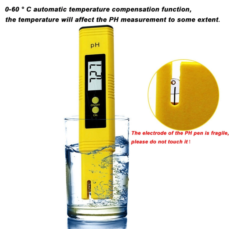 Portable High-precision PH Test Pen PH Acidity Meter PH Water Quality Detection Instrument(Blue)