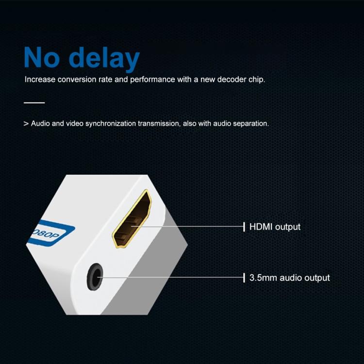 Nintendo  Wii Hassle Free Plug and Play for Wii to HDMI 1080p Converter Adapter Wii2hdmi 3.5mm Audio Box Wii-link, To HDMI 1080p Converter Adapter