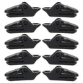 10pcs Tents Accessories Awning Wind Rope Clamp Plastic Clip Outdoor Camping Tent Alligator Cip Hook, Plastic Clip