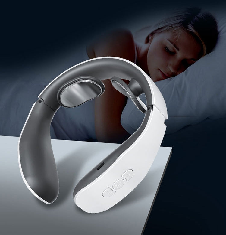 Cervical Massager Electromagnetic Pulse Heating Neck Protector, Style:Charging