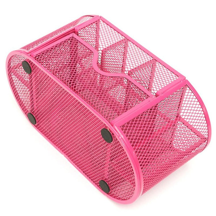 Desk Organizer 9 Grids Metal Mesh Office Pen Pencil Holder(Black)